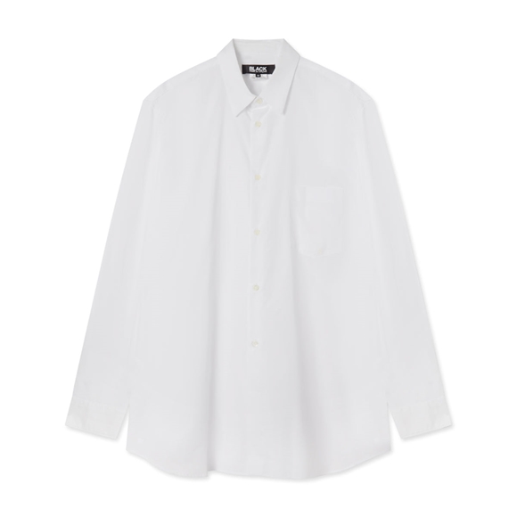 Comme Des Garcons BLACK Comme des Garçons - Oversized Bomulds Shirt Skjorte Hvide | 21397-QUZY