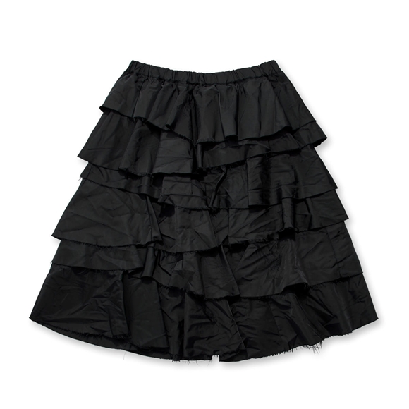 Comme Des Garcons BLACK Comme des Garçons - Tiered Skirt Skjorte Sort | 25764-CBMH