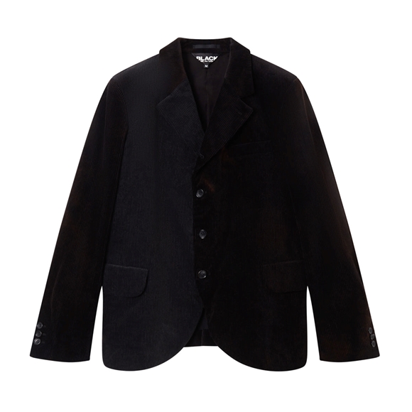 Comme Des Garcons BLACK Comme des Garçons - Tailored Corduroy Jacket Overtøj Sort | 58261-HXLJ