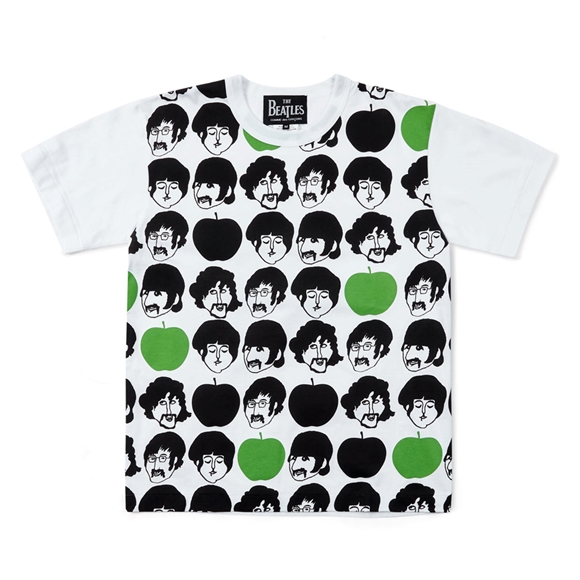 Comme Des Garcons CDG Beatles - Green Apple T-Shirt T-Shirts Hvide | 72590-MLPY