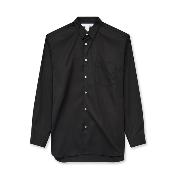 Comme Des Garcons CDG Shirt Forever - Brede Fit Bomulds Shirt Toppe Herre Sort | 84371-OBLN