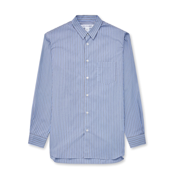 Comme Des Garcons CDG Shirt Forever - Classic Fit Stribet Poplin Shirt Toppe Herre Stripe 1 | 09875-RMVA