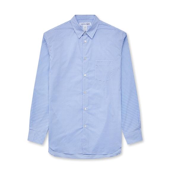 Comme Des Garcons CDG Shirt Forever - Classic Fit Checked Shirt Toppe Herre Blå | 16570-UZAL