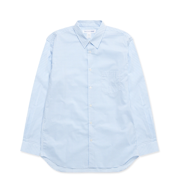 Comme Des Garcons CDG Shirt Forever - Classic Fit Checked Shirt Toppe Herre Blå | 60158-RCHK