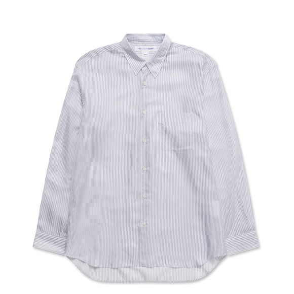 Comme Des Garcons CDG Shirt Forever - Classic Fit Cupro Shirt Toppe Herre Stripe 1 | 60251-SWGO