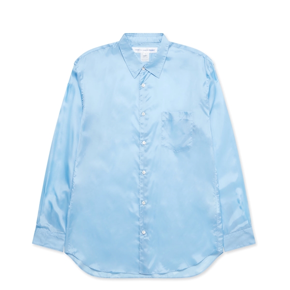 Comme Des Garcons CDG Shirt Forever - Classic Fit Cupro Shirt Toppe Herre Blå | 60927-OFTG