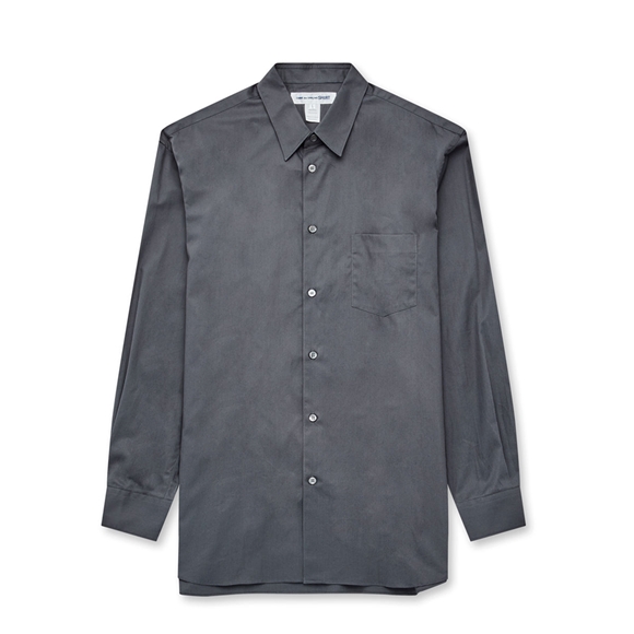 Comme Des Garcons CDG Shirt Forever - Classic Fit Poplin Plain Shirt Toppe Herre Grå | 61953-RPKH