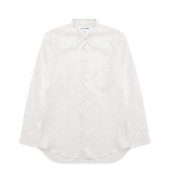 Comme Des Garcons CDG Shirt Forever - Classic Fit Cupro Shirt Toppe Herre Hvide | 64382-RDAC