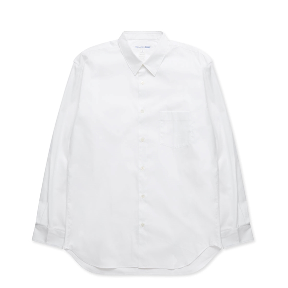 Comme Des Garcons CDG Shirt Forever - Classic Fit Woven Bomulds Shirt Toppe Herre Hvide | 69214-VFJM