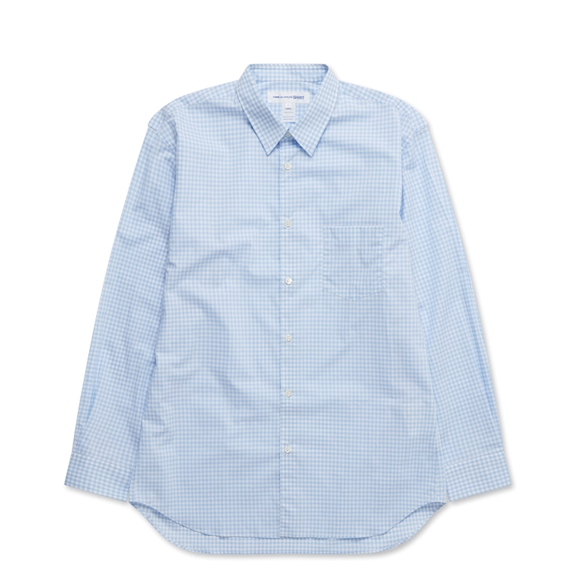 Comme Des Garcons CDG Shirt Forever - Classic Fit Checked Shirt Toppe Herre Blå | 70483-ZOIR