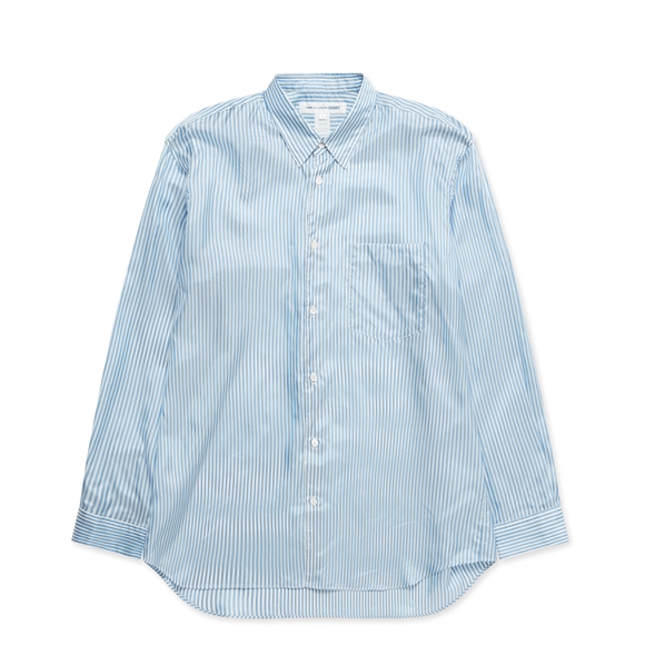 Comme Des Garcons CDG Shirt Forever - Classic Fit Cupro Shirt Toppe Herre Blå | 86315-NMPR