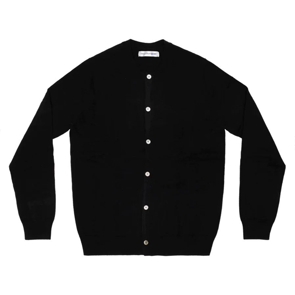 Comme Des Garcons CDG Shirt Forever / FZ-N106-PER-1 / Cardigan Crew Neck Strikkevarer Herre Sort | 19234-FQBG