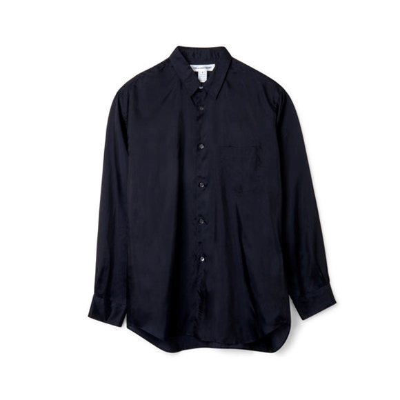 Comme Des Garcons CDG Shirt Forever / FZ-B132-PER-2 / CUPRO SHIRT Toppe Herre Mørkeblå | 36152-OJVW