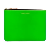 Comme Des Garcons CDG Super Fluo Wallet - SA5100SF Super Fluo Blue/Green | 92178-ALVW