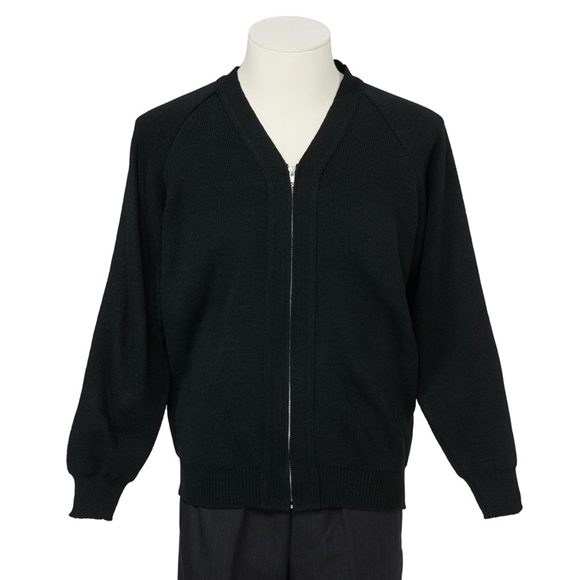 Comme Des Garcons HD x Lochaven Zip Cardigan Overtøj Herre Sort | 25098-HJZC