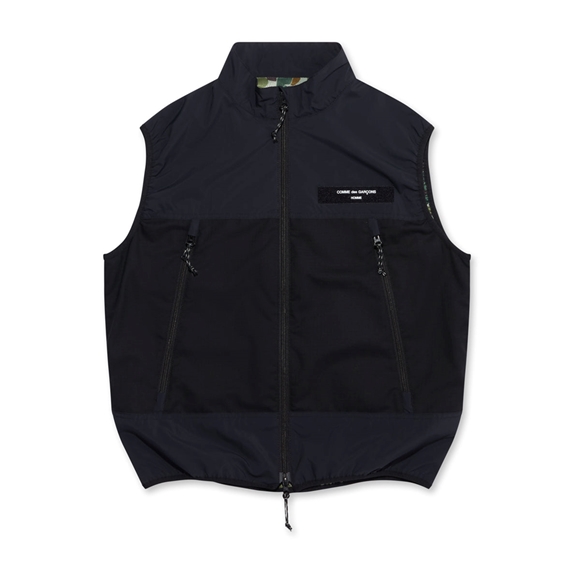 Comme Des Garcons Homme - Technical Uld Vest Vests Herre Mørke | 29081-KPAT