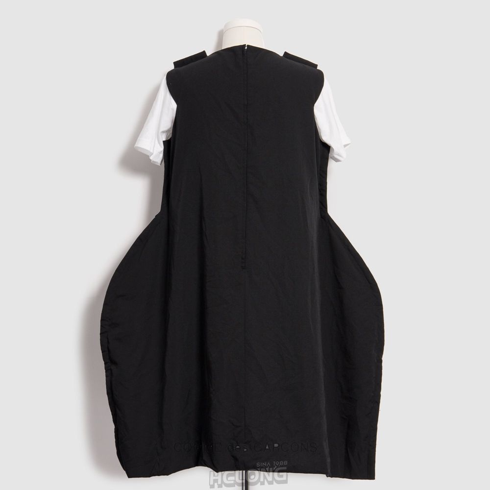 Comme Des Garcons BLACK Comme des Garçons - Patchwork Kjole Dresses Dame Sort | 01546-KYVC