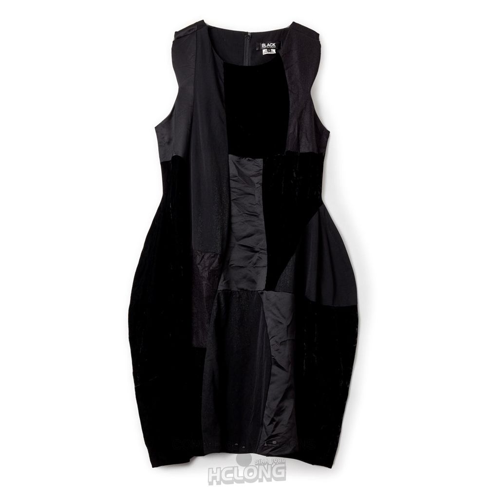 Comme Des Garcons BLACK Comme des Garçons - Patchwork Kjole Dresses Dame Sort | 01546-KYVC