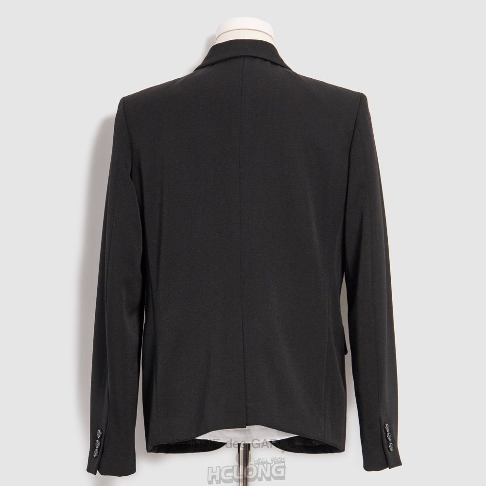 Comme Des Garcons BLACK Comme des Garçons - Studded Heart Jacket Overtøj Sort | 03289-OYMK