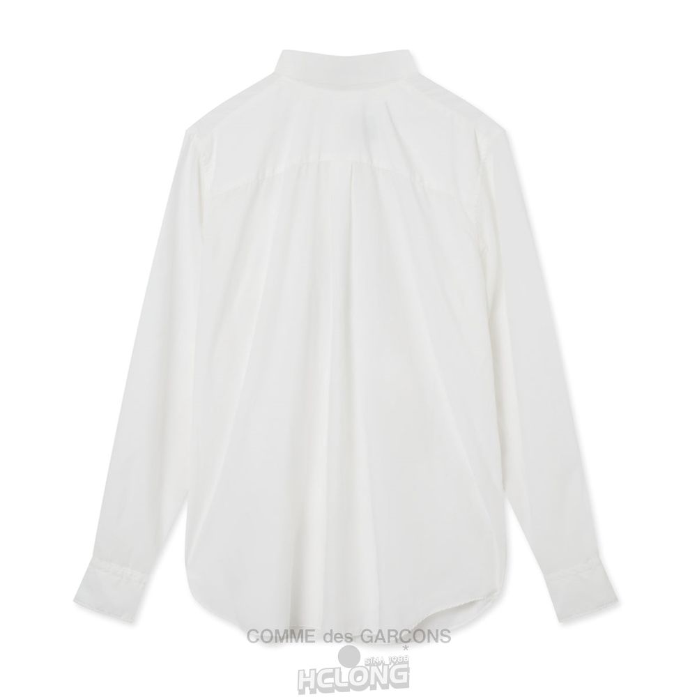 Comme Des Garcons BLACK Comme des Garçons - Back to Front Shirt Skjorte Hvide | 03751-FHVQ