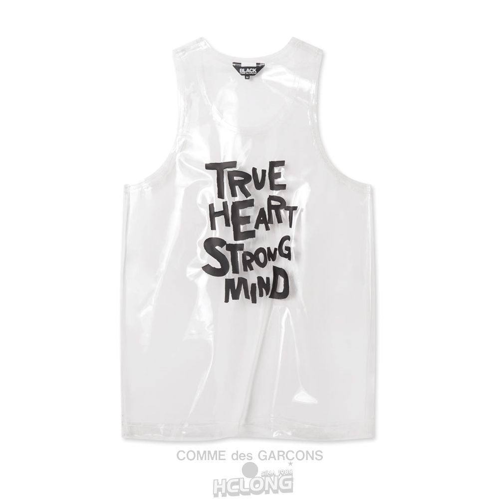 Comme Des Garcons BLACK Comme des Garçons - Clear Message Tanktop Tank Top Clear | 10732-IGNF