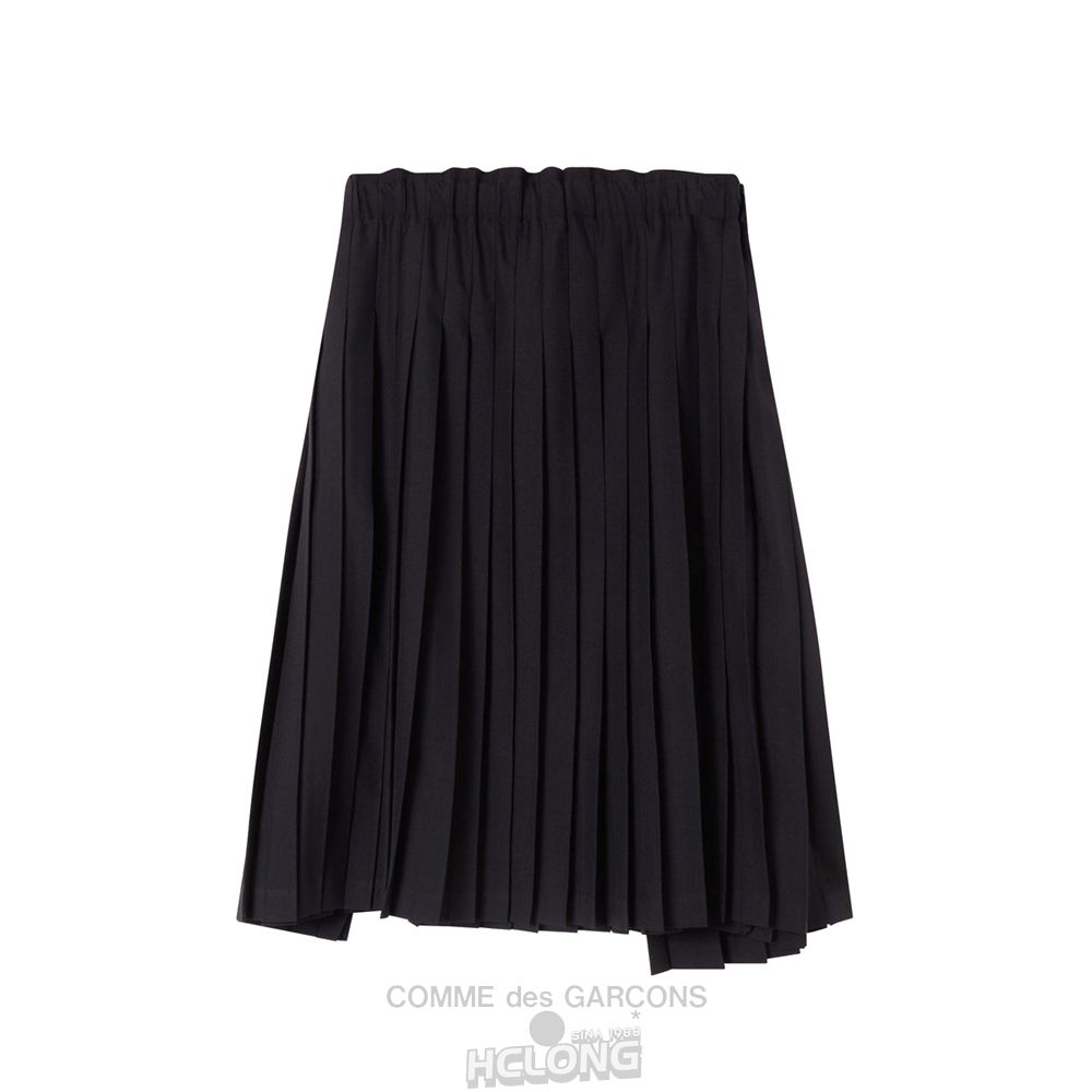 Comme Des Garcons BLACK Comme des Garçons - Plisseret Skirt Nederdel Dame Sort | 14275-AUHT