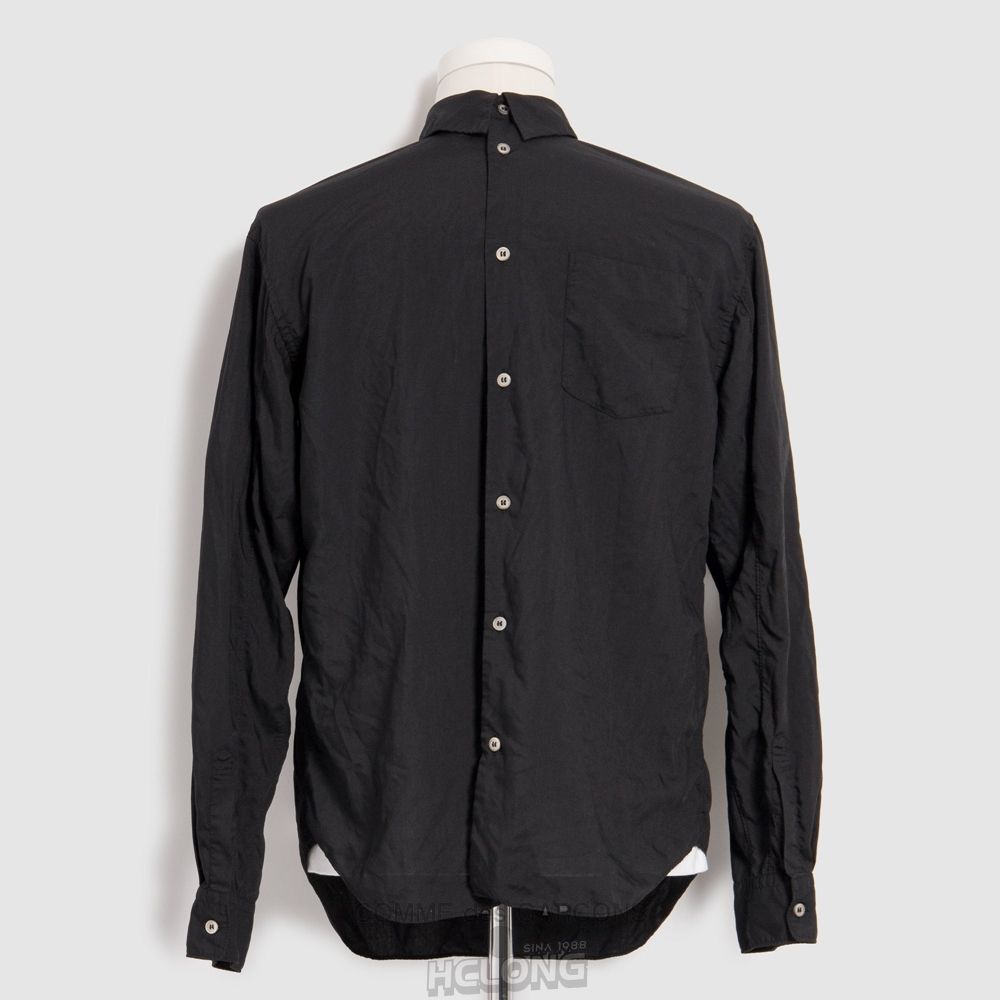 Comme Des Garcons BLACK Comme des Garçons - Back to Front Shirt Skjorte Sort | 14690-RGIN