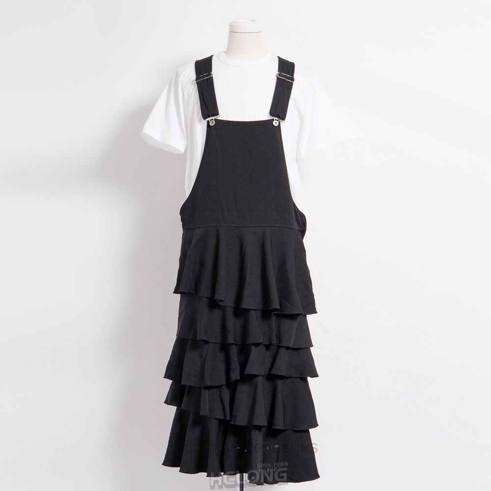 Comme Des Garcons BLACK Comme des Garçons - Ruffled Kjole Dresses Dame Sort | 15423-ANSO