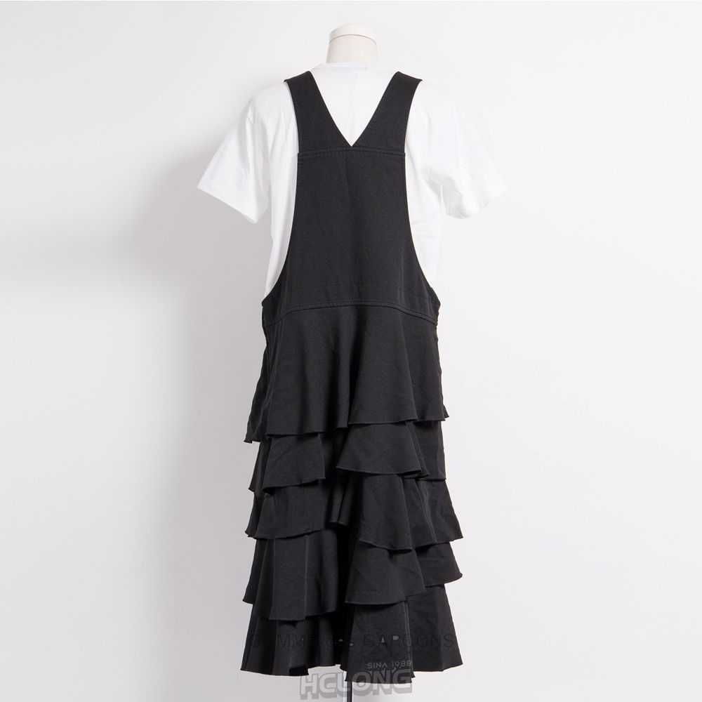 Comme Des Garcons BLACK Comme des Garçons - Ruffled Kjole Dresses Dame Sort | 15423-ANSO