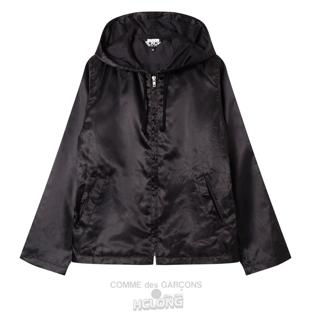 Comme Des Garcons BLACK Comme des Garçons - Hætte Blouson Overtøj Sort | 25097-JWND