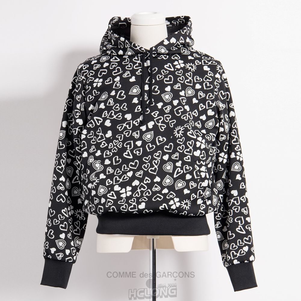 Comme Des Garcons BLACK Comme des Garçons - Filip Pagowski Hoodie Hoodies and Sweatshirts Sort | 29870-QJZH