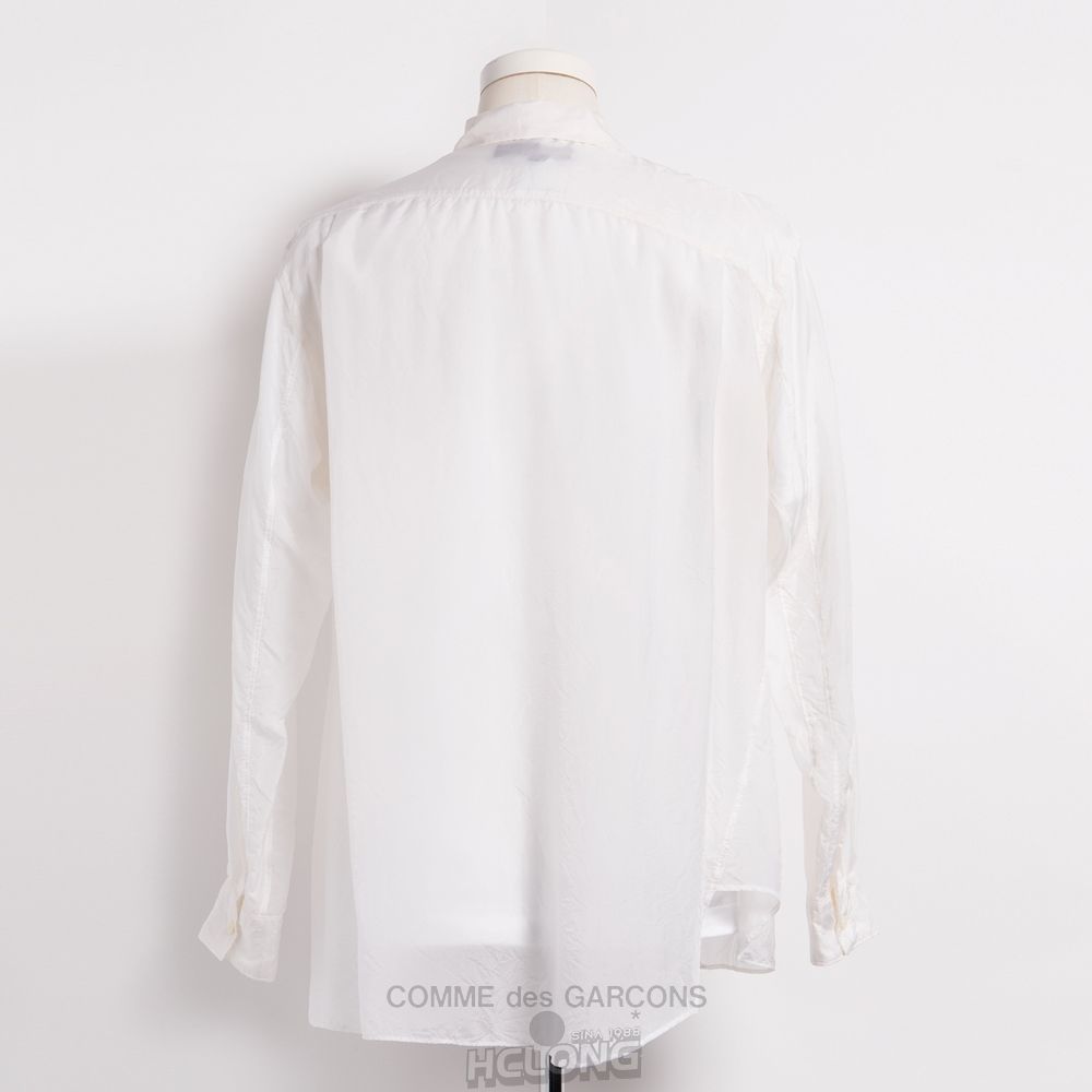 Comme Des Garcons BLACK Comme des Garçons - Bias Shirt Skjorte Hvide | 46378-KAPZ