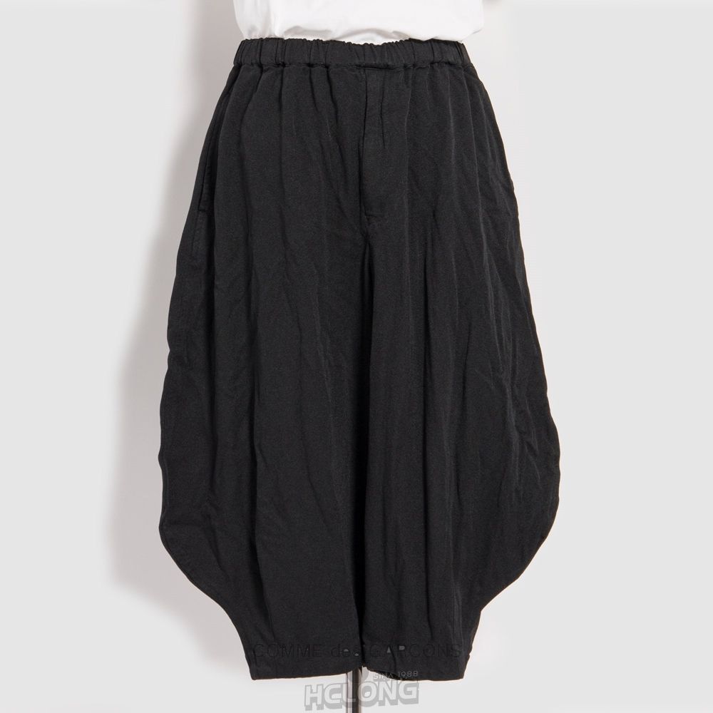 Comme Des Garcons BLACK Comme des Garçons - Polyester Twill Relaxed Trouser Bukser Sort | 47625-SCRQ