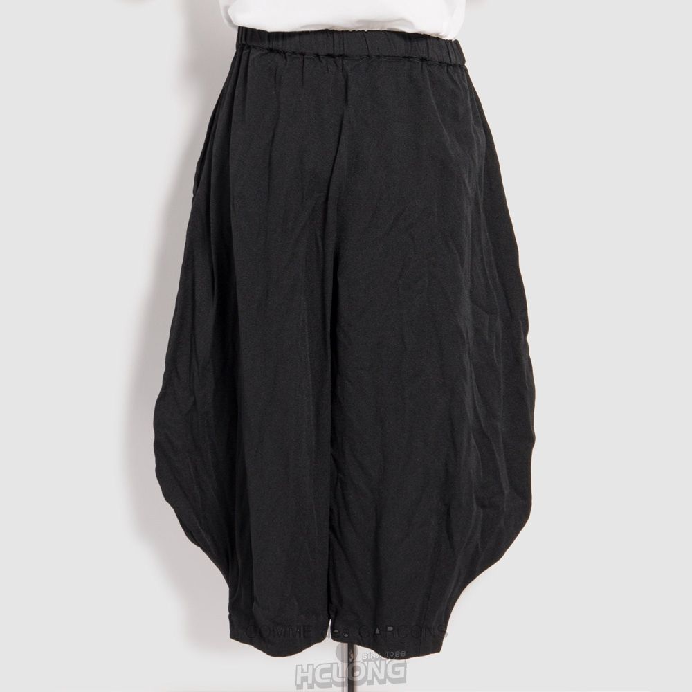 Comme Des Garcons BLACK Comme des Garçons - Polyester Twill Relaxed Trouser Bukser Sort | 47625-SCRQ