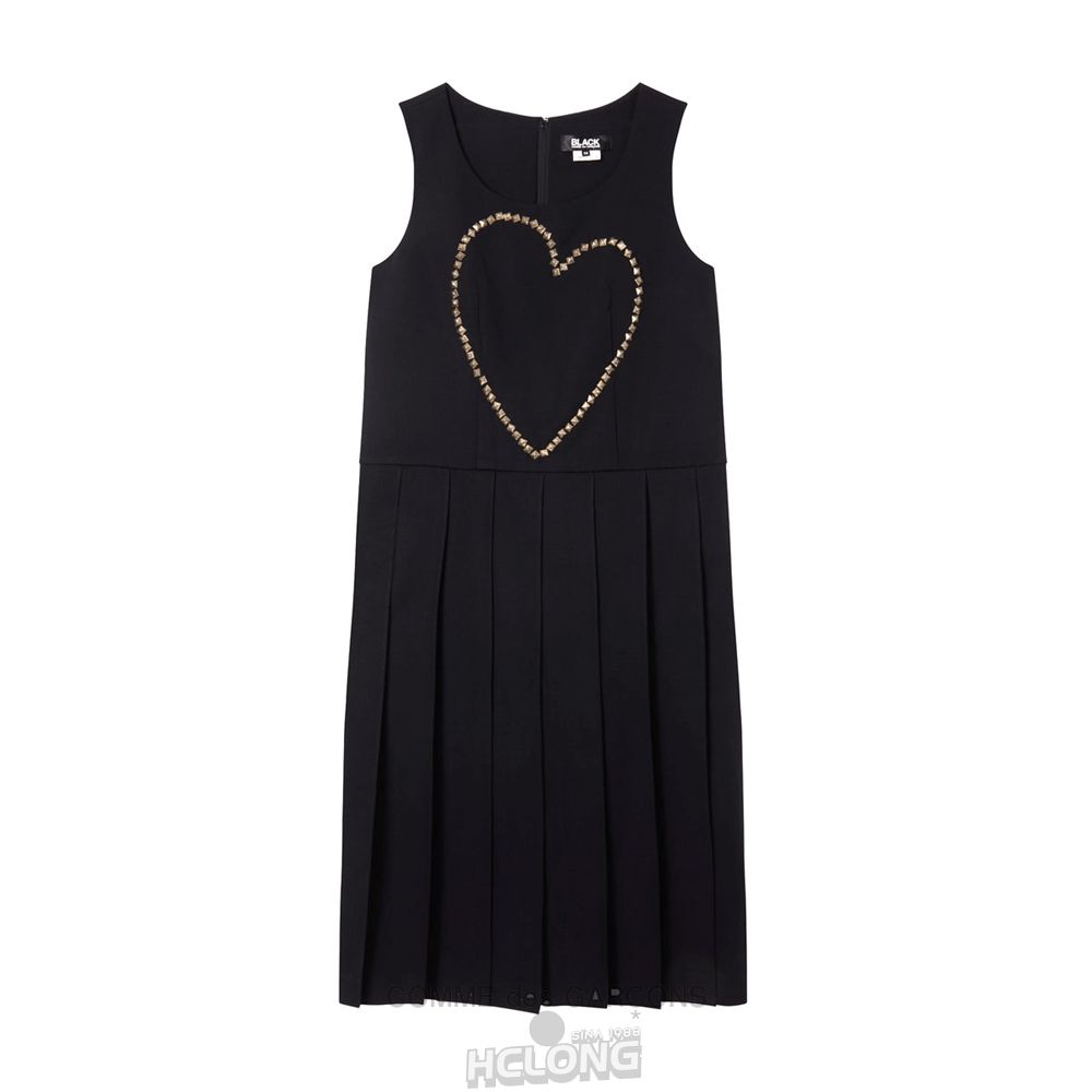 Comme Des Garcons BLACK Comme des Garçons - Heart Kjole Dresses Dame Sort | 48703-UBRJ