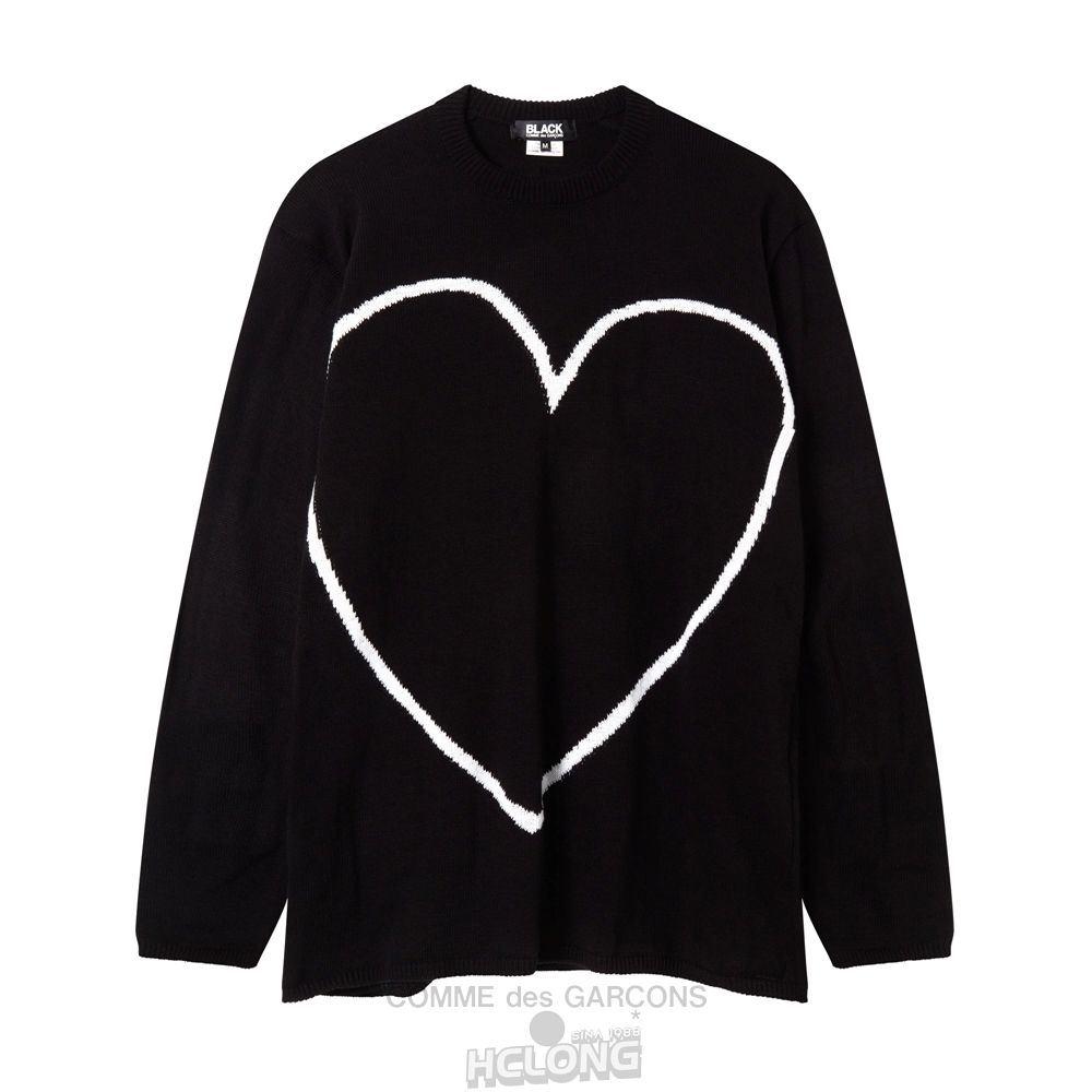 Comme Des Garcons BLACK Comme des Garçons - Oversized Pullover Pullovers Sort | 57938-PIUC