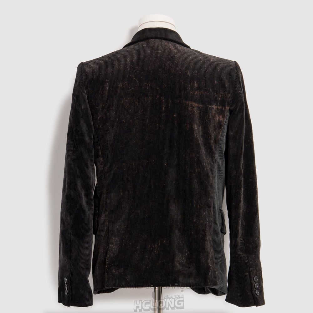 Comme Des Garcons BLACK Comme des Garçons - Tailored Corduroy Jacket Overtøj Sort | 58261-HXLJ