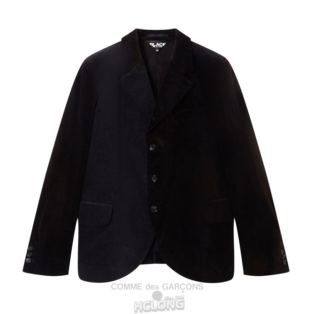 Comme Des Garcons BLACK Comme des Garçons - Tailored Corduroy Jacket Overtøj Sort | 58261-HXLJ