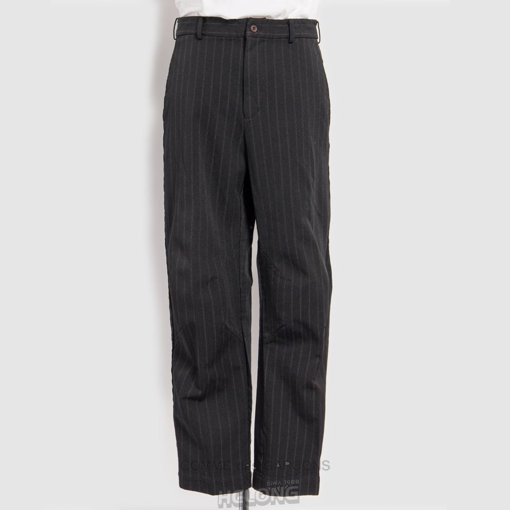 Comme Des Garcons BLACK Comme des Garçons - Stripe Suit Pants Bukser Sort | 60738-FAIZ