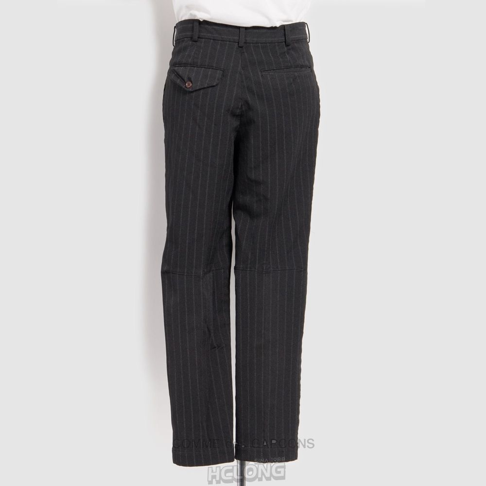 Comme Des Garcons BLACK Comme des Garçons - Stripe Suit Pants Bukser Sort | 60738-FAIZ