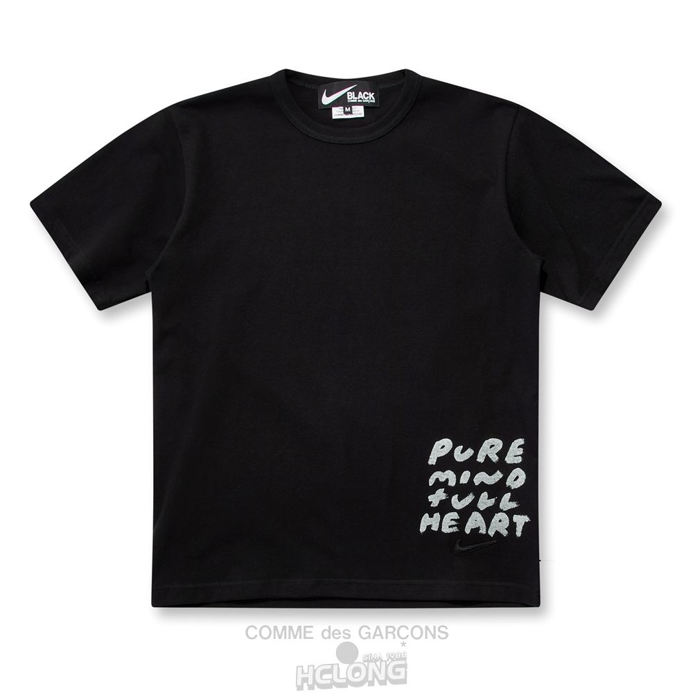 Comme Des Garcons BLACK Comme des Garçons - Message Print T-Shirt Tee Sort | 61329-SLHF