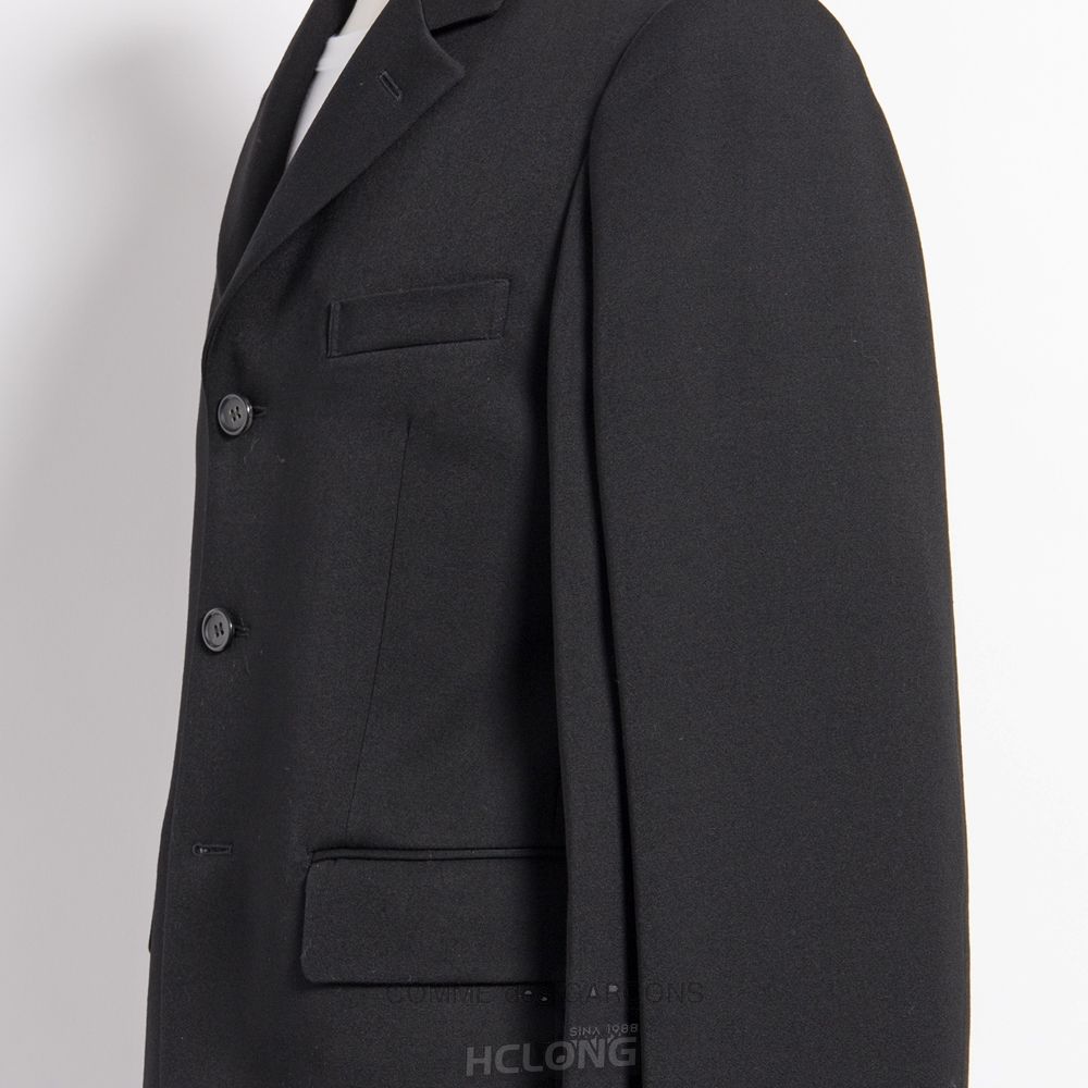 Comme Des Garcons BLACK Comme des Garçons - Uld Tailored Jacket Overtøj Sort | 64320-ELTD