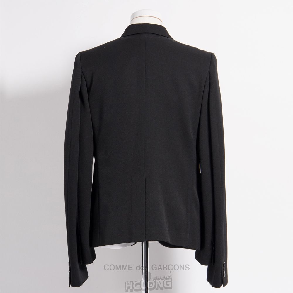 Comme Des Garcons BLACK Comme des Garçons - Uld Tailored Jacket Overtøj Sort | 64320-ELTD