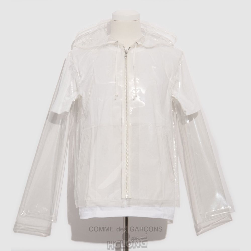 Comme Des Garcons BLACK Comme des Garçons - Clear Blouson Overtøj Clear | 65094-EKWQ