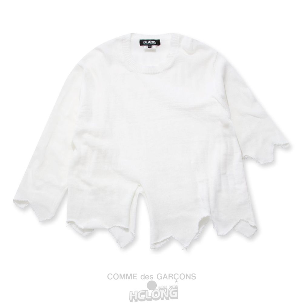 Comme Des Garcons BLACK Comme des Garçons - Sweater Trøjer Hvide | 65370-HRBK