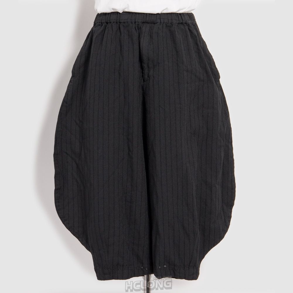 Comme Des Garcons BLACK Comme des Garçons - Stripe Pants Bukser Sort | 69574-MHSP