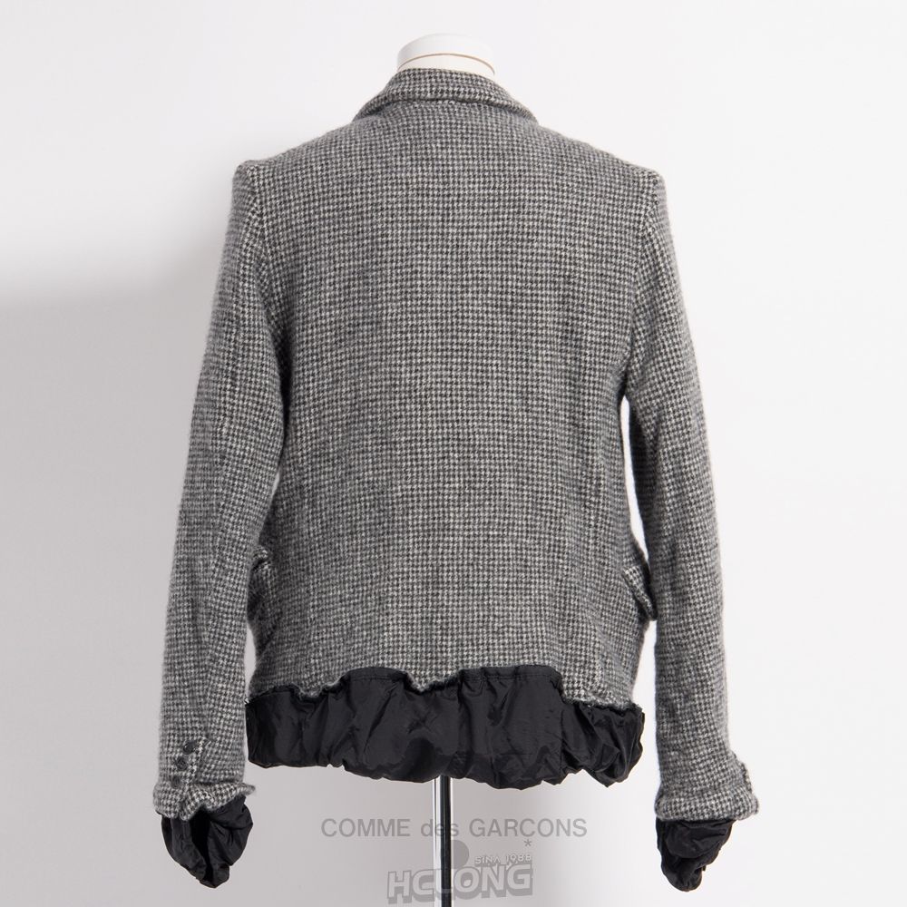 Comme Des Garcons BLACK Comme des Garçons - Houndstooth Jacket Overtøj Sort Hvide | 73506-XQEF