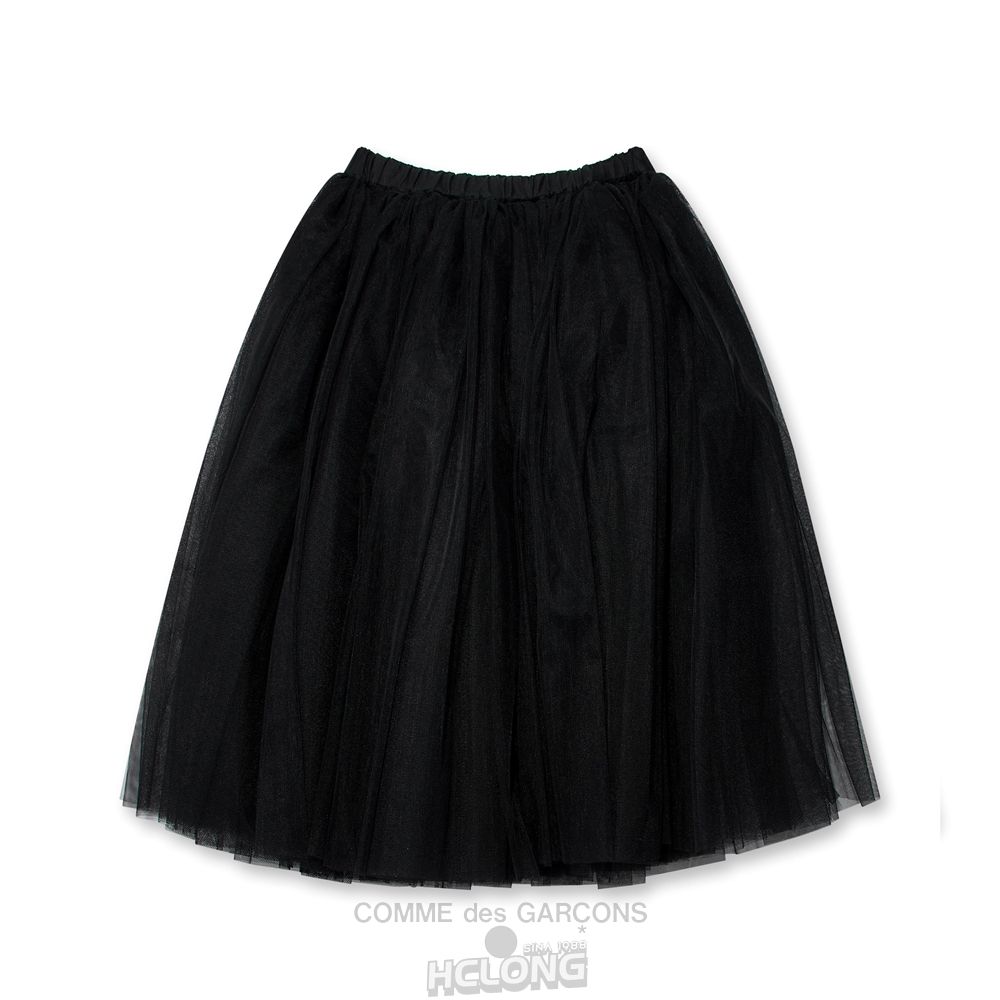 Comme Des Garcons BLACK Comme des Garçons - Nylon Tulle Skirt Skjorte Sort | 74059-QXWM