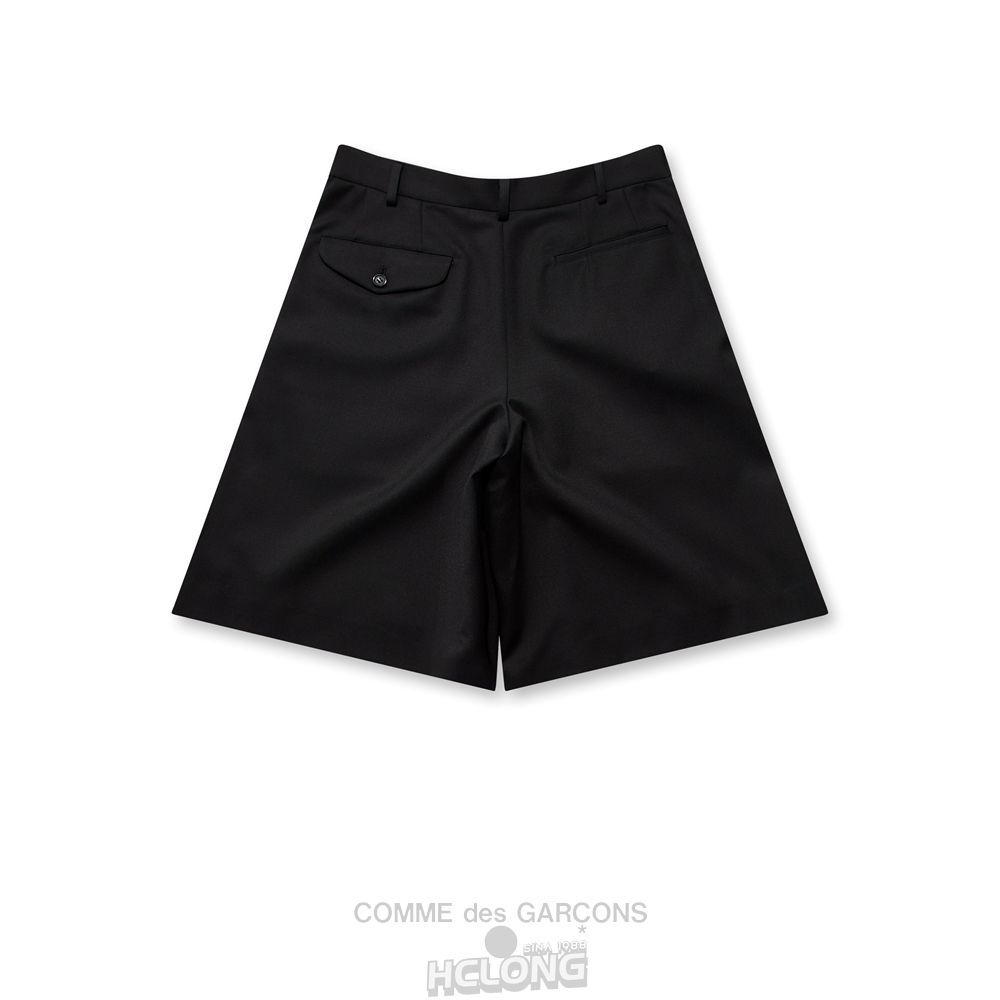 Comme Des Garcons BLACK Comme des Garçons - Uld Gabardine Pants Bukser Sort | 74319-BPUZ