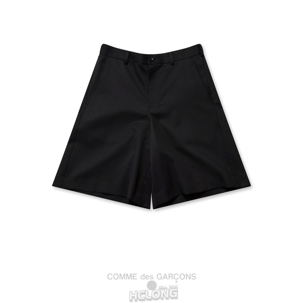 Comme Des Garcons BLACK Comme des Garçons - Uld Gabardine Pants Bukser Sort | 74319-BPUZ